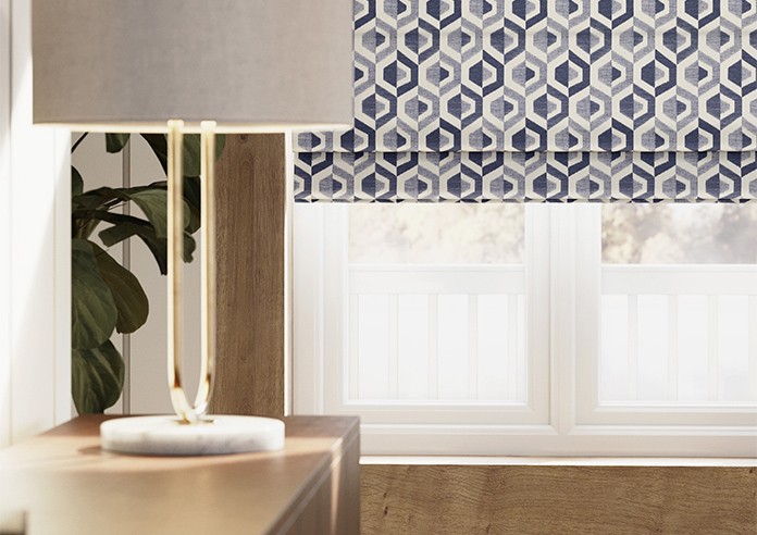 Gusta, Navy - Roman Blind - Image 5